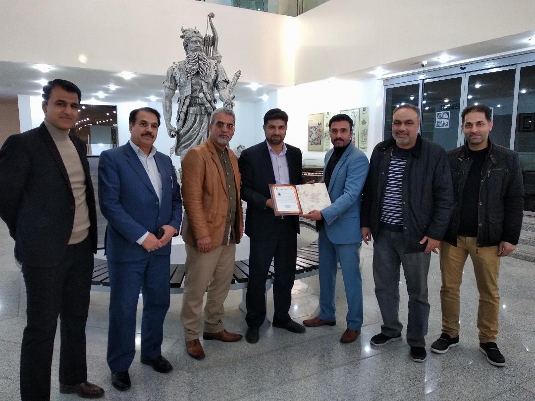 سرهنگ سیاوش پیروزی و پیمان علی صوفی در کمیته فوتسال استان